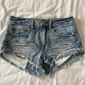 high-waisted shorts